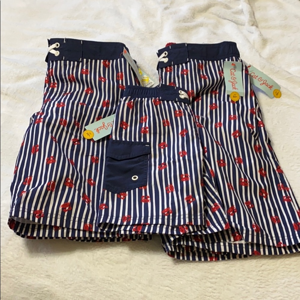 Cat & jack boys crab swim trunks